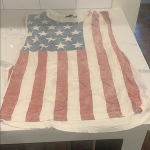 American flag tank